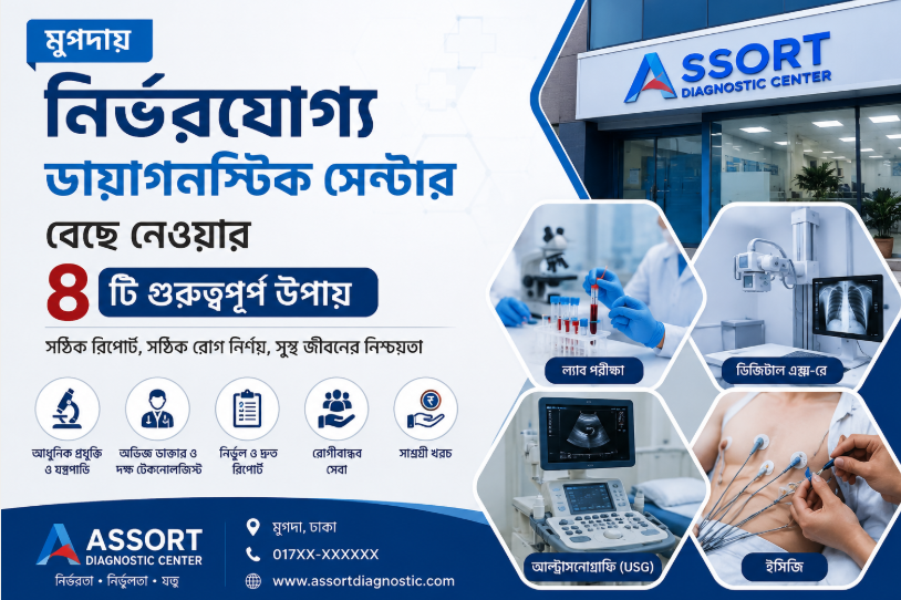মুগদায় নির্ভরযোগ্য ডায়াগনস্টিক সেন্টার বেছে নেওয়ার ৮টি গুরুত্বপূর্ণ উপায়